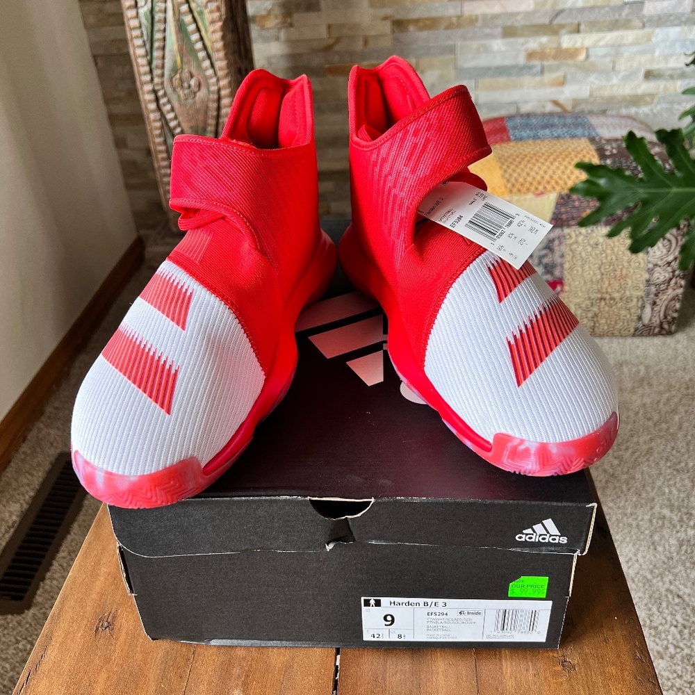 NEW!! Adidas Harden B/E 3 basketball shoes, size 9